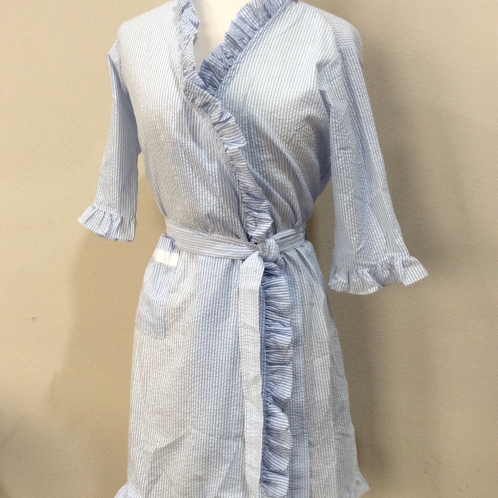 Seersucker robe